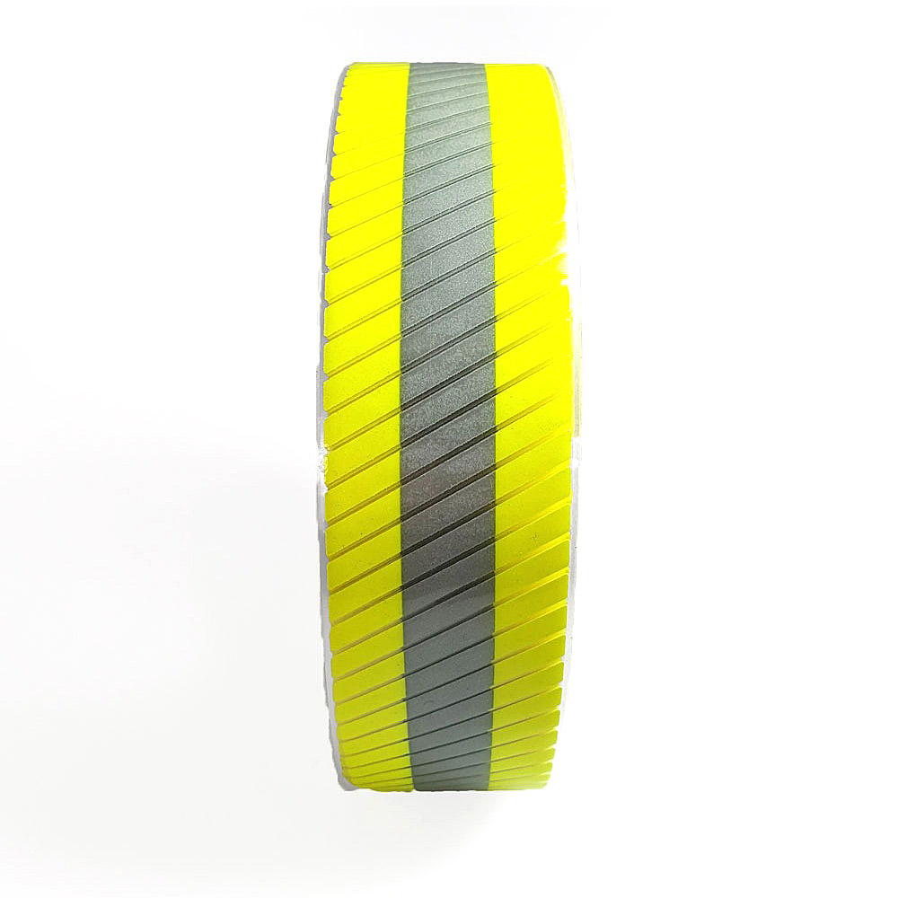 Transfer Reflectivo Segmentado Amarillo Gris Grippo 50mm